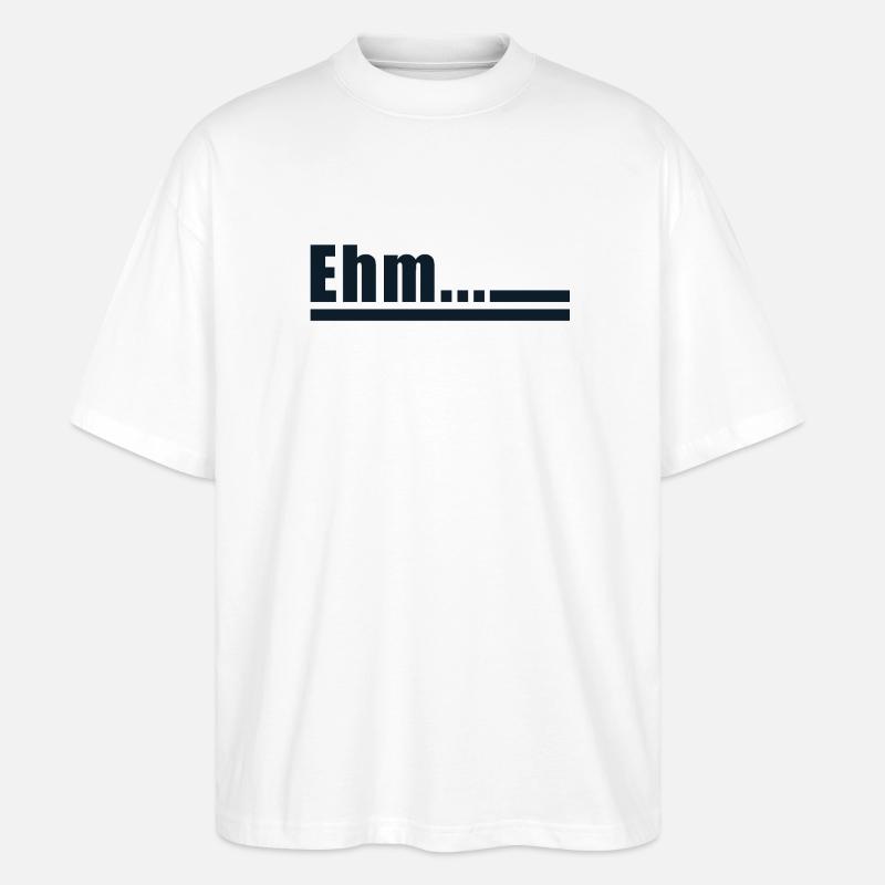 Déclaration Ehm - T-shirt bio Blaster 2.0 coupe oversize Stanley/Stella Unisexe - blanc