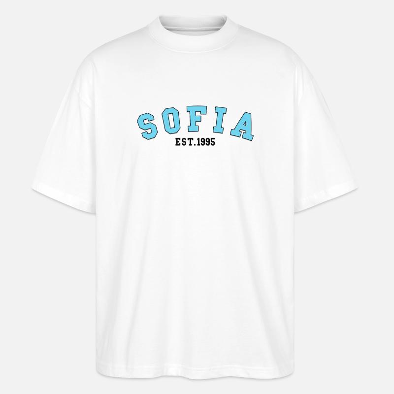 Sofia_Est_1995 - T-shirt bio Blaster 2.0 coupe oversize Stanley/Stella Unisexe - blanc