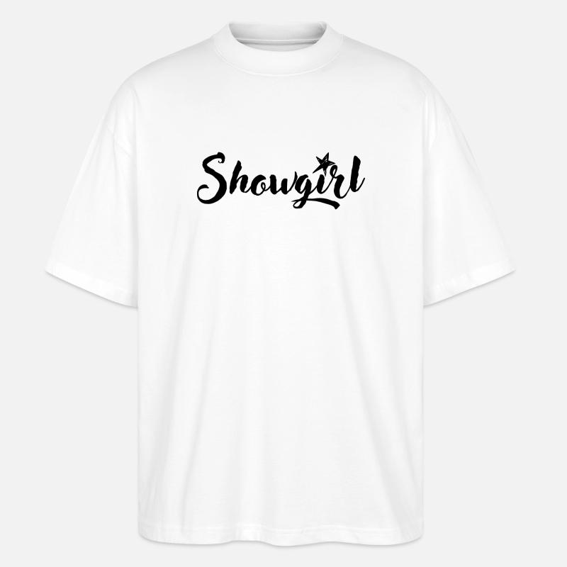 Showgirl silhouette, Art et élégance - T-shirt bio Blaster 2.0 coupe oversize Stanley/Stella Unisexe - blanc