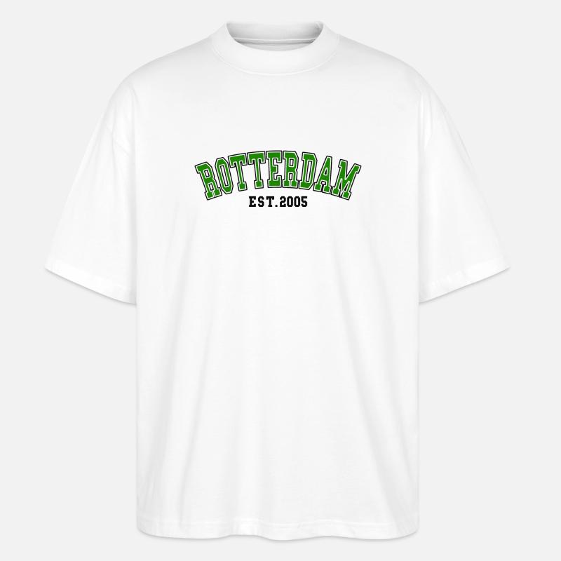 Rotterdam Est.2005 - Stanley/Stella Oversized Unisex Bio T-Shirt Blaster 2.0 - Weiß