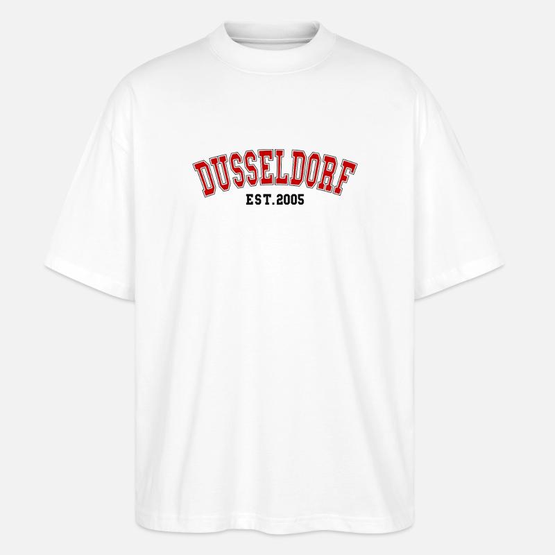 Düsseldorf Fondée en 2005 - T-shirt bio Blaster 2.0 coupe oversize Stanley/Stella Unisexe - blanc