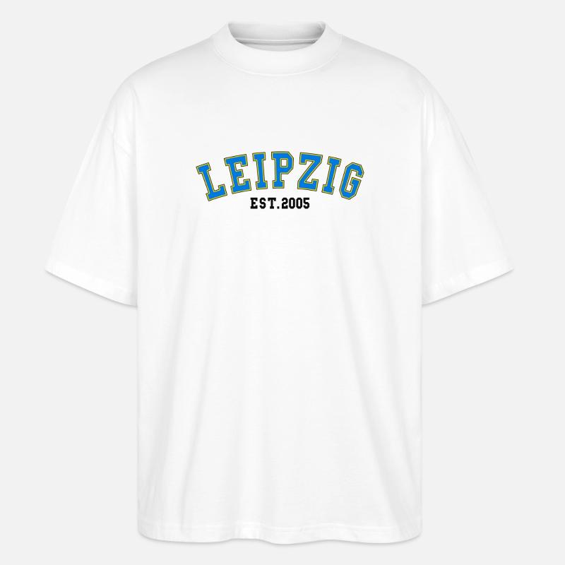 Leipzig Est. 2005 - T-shirt bio Blaster 2.0 coupe oversize Stanley/Stella Unisexe - blanc