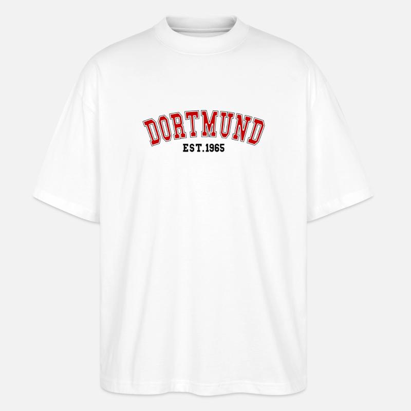 Dortmund Est. 1965 - Stanley/Stella Oversized Unisex Bio T-Shirt Blaster 2.0 - Weiß