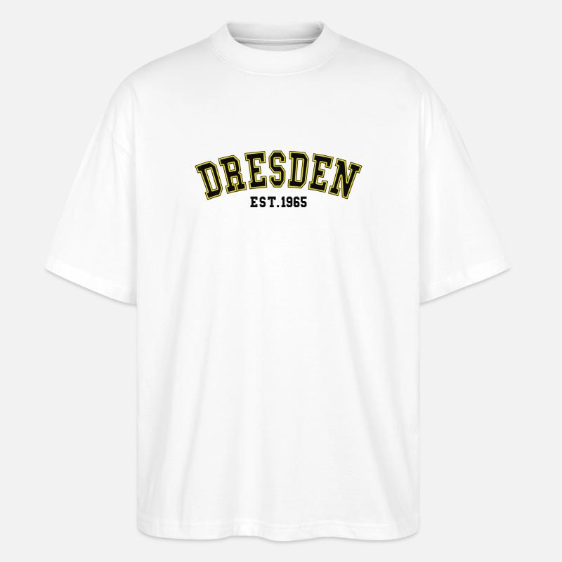 Dresden Est. 1965 - Stanley/Stella Oversized Unisex Bio T-Shirt Blaster 2.0 - Weiß