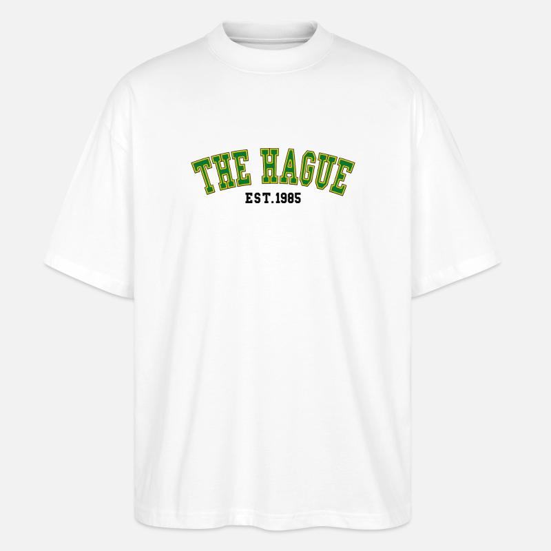 Den Haag Est. 1985 - Stanley/Stella Oversized Unisex Bio T-Shirt Blaster 2.0 - Weiß