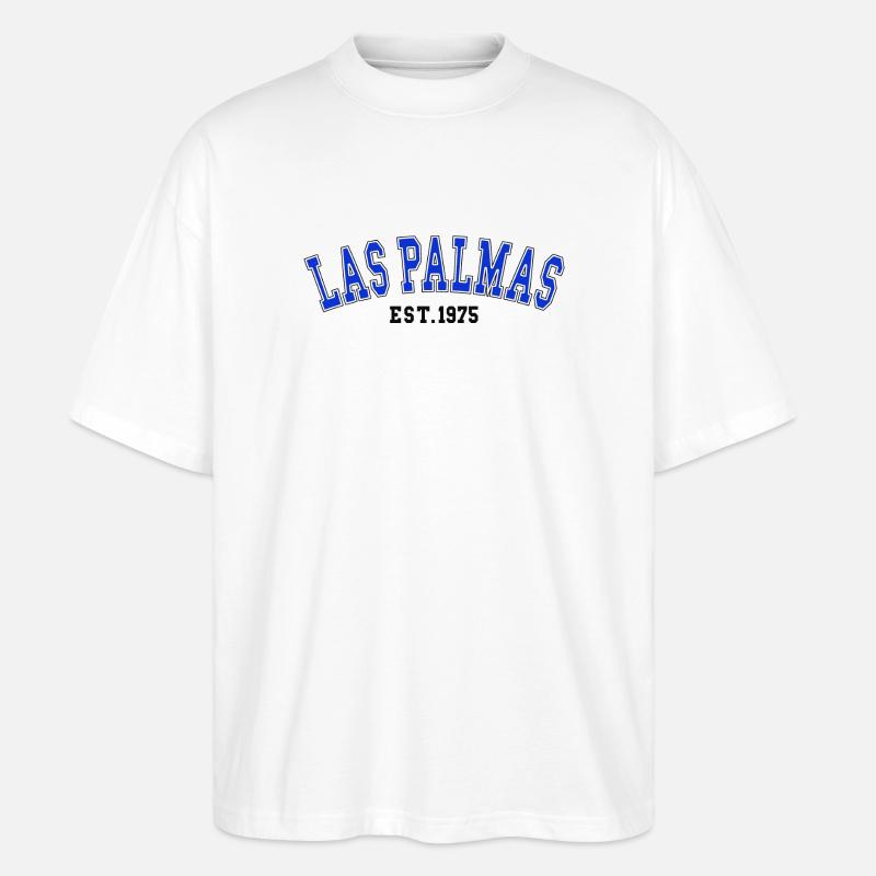 Las Palmas Gegründet 1975 - Stanley/Stella Oversized Unisex Bio T-Shirt Blaster 2.0 - Weiß