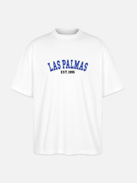 Las Palmas Est. 1995 - Stanley/Stella Oversized Unisex Organic T-shirt Blaster 2.0 - white