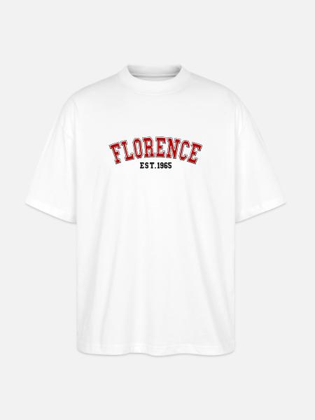 Florenz Est. 1965 - Stanley/Stella Oversized Unisex Bio T-Shirt Blaster 2.0 - Weiß