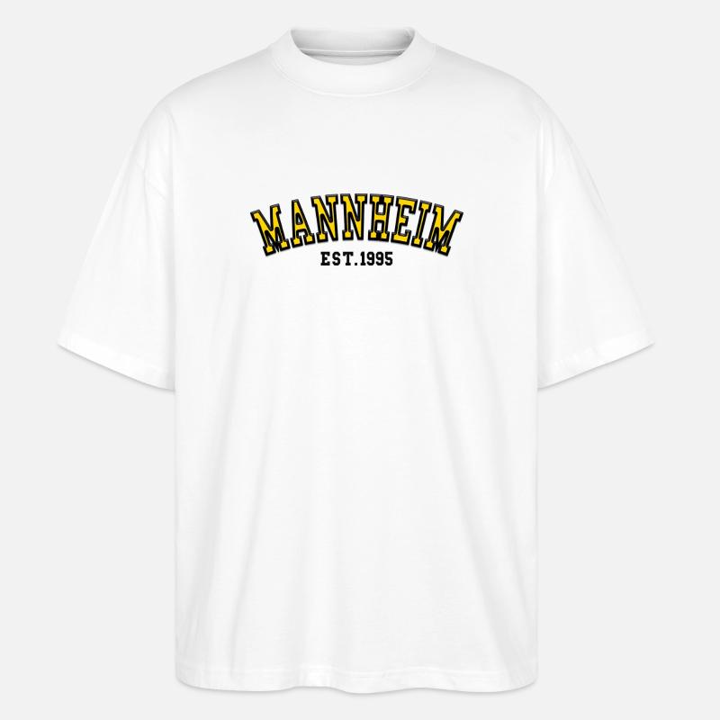 Mannheim Est. 1995 - Stanley/Stella Oversized Unisex Bio T-Shirt Blaster 2.0 - Weiß