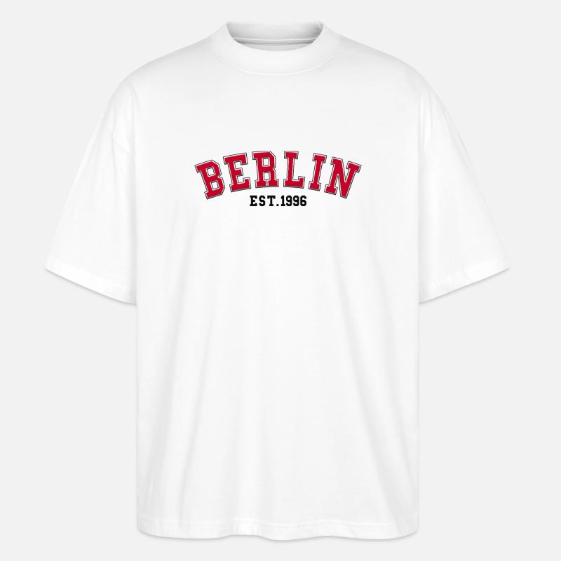 Berlin Est. 1996 - Stanley/Stella Oversized Unisex Organic T-shirt Blaster 2.0 - white