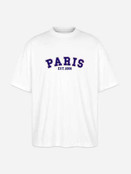 Paris Est. 2006 - T-shirt bio Blaster 2.0 coupe oversize Stanley/Stella Unisexe - blanc
