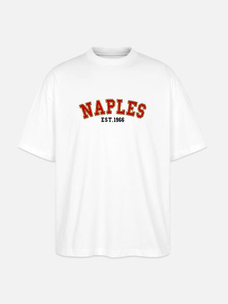 Neapel gegründet 1966 - Stanley/Stella Oversized Unisex Bio T-Shirt Blaster 2.0 - Weiß