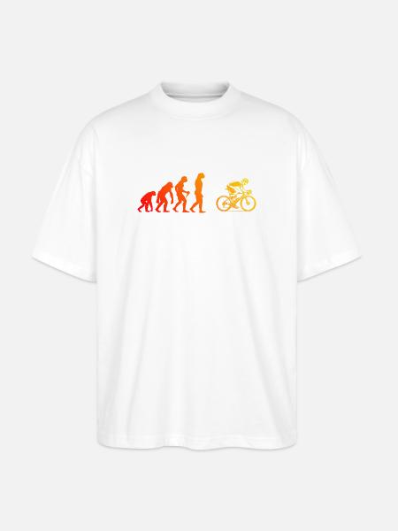 Purist road bike theme - Stanley/Stella Oversized Unisex Organic T-shirt Blaster 2.0 - white