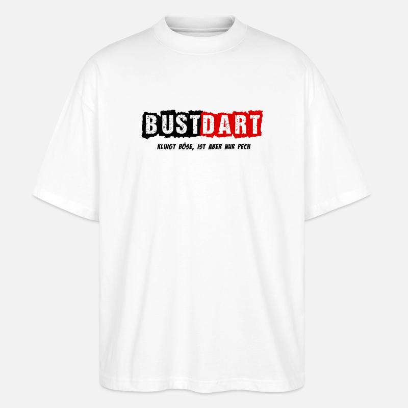 Dart, Darts, BustDart - Stanley/Stella Oversized Unisex Bio T-Shirt Blaster 2.0 - Weiß