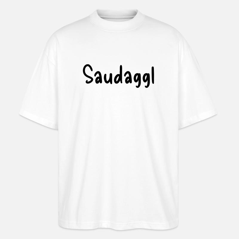 Saudaggl - Stanley/Stella Oversized Unisex Bio T-Shirt Blaster 2.0 - Weiß