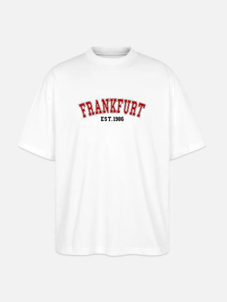 Frankfurt Est. 1986 - Stanley/Stella Oversized Unisex Organic T-shirt Blaster 2.0 - white