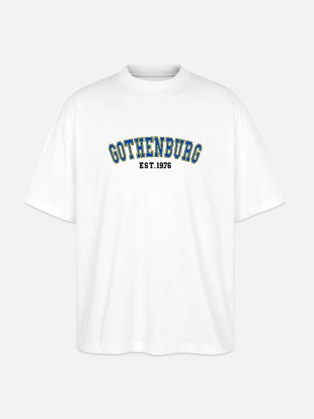 Gothenburg Est. 1976 - Stanley/Stella Oversized Unisex Organic T-shirt Blaster 2.0 - white