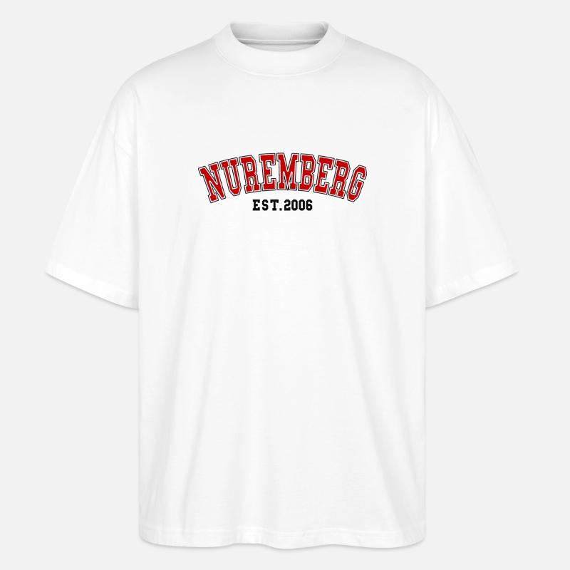 Nuremberg fondée en 2006 - T-shirt bio Blaster 2.0 coupe oversize Stanley/Stella Unisexe - blanc