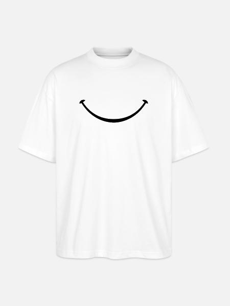 smile - Stanley/Stella Oversized Unisex Organic T-shirt Blaster 2.0 - white