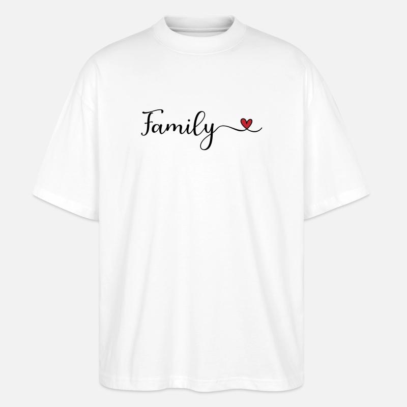 Familie - Stanley/Stella Oversized Unisex Bio T-Shirt Blaster 2.0 - Weiß