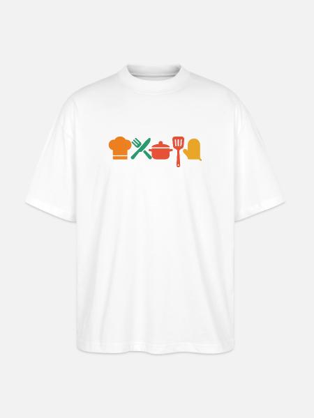 Kitchen Magic – Cooking & Enjoying in Style - Stanley/Stella Oversized Unisex Organic T-shirt Blaster 2.0 - white