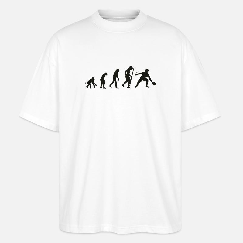 Evolution de ping-pong / tennis de table - T-shirt bio Blaster 2.0 coupe oversize Stanley/Stella Unisexe - blanc