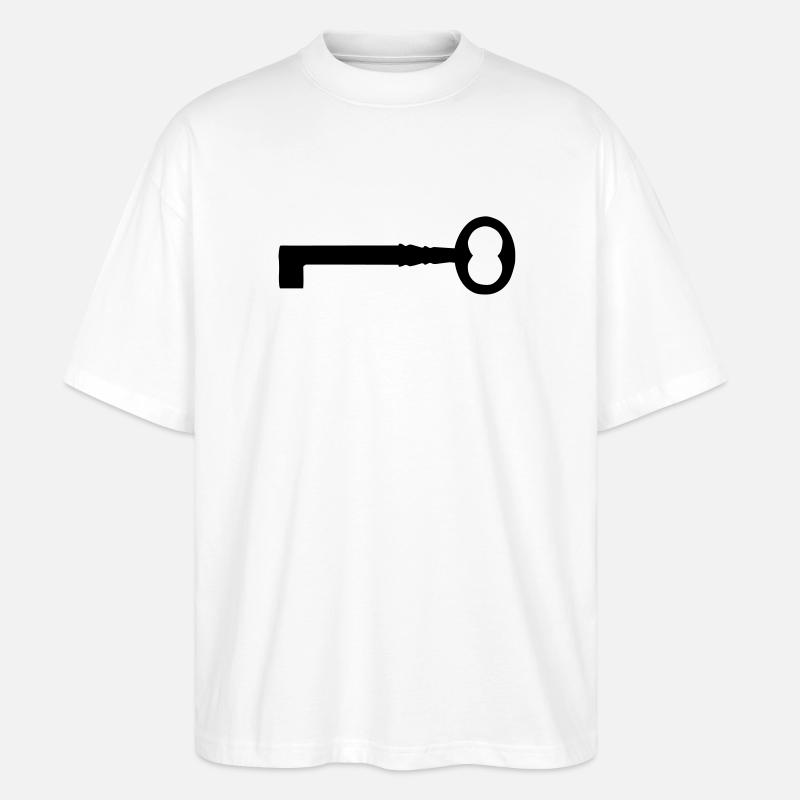 Schlüssel - Stanley/Stella Oversized Unisex Bio T-Shirt Blaster 2.0 - Weiß