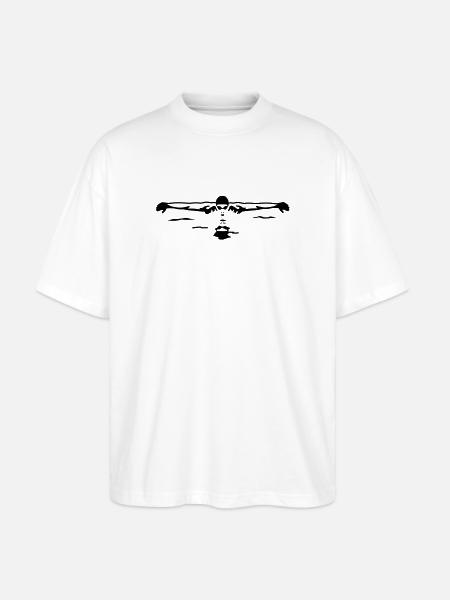 schwimmer_1 - Stanley/Stella Oversized Unisex Organic T-shirt Blaster 2.0 - white