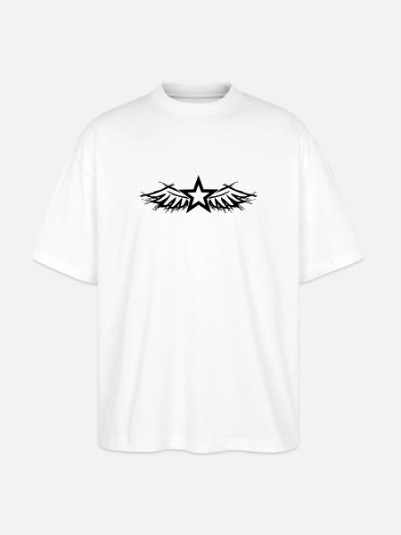 Design fehlt – bitte hochladen - Stanley/Stella Oversized Unisex Bio T-Shirt Blaster 2.0 - Weiß