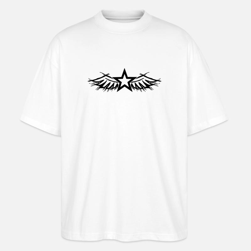 Design fehlt – bitte hochladen - Stanley/Stella Oversized Unisex Bio T-Shirt Blaster 2.0 - Weiß