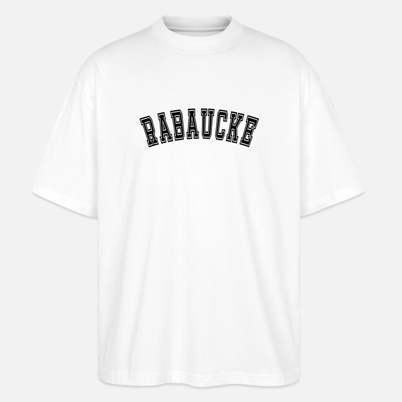 Rabaucke Lausbube - Stanley/Stella Oversized Unisex Bio T-Shirt Blaster 2.0 - Weiß