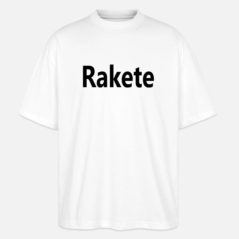 Rakete - Stanley/Stella Oversized Unisex Bio T-Shirt Blaster 2.0 - Weiß