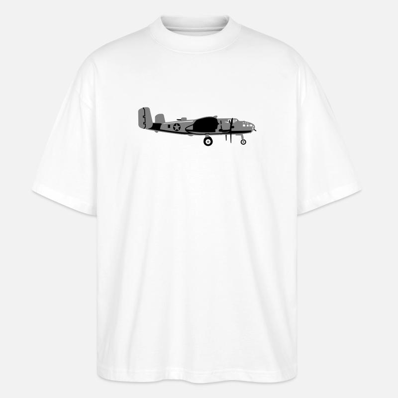 B-25 - Stanley/Stella Oversized Unisex Bio T-Shirt Blaster 2.0 - Weiß