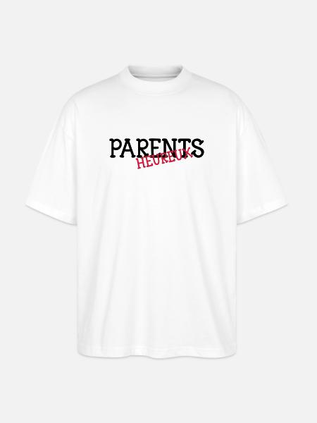 Parents heureux ! - T-shirt bio Blaster 2.0 coupe oversize Stanley/Stella Unisexe - blanc
