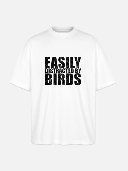 Vogel - Stanley/Stella Oversized Unisex Bio T-Shirt Blaster 2.0 - Weiß