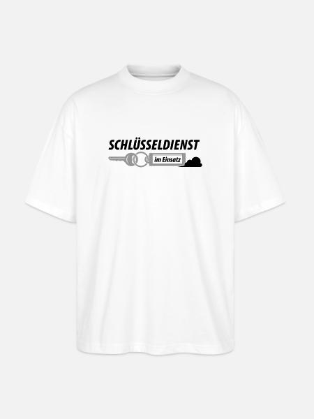 Schlüsseldienst im Einsatz - Stanley/Stella Oversized Unisex Bio T-Shirt Blaster 2.0 - Weiß