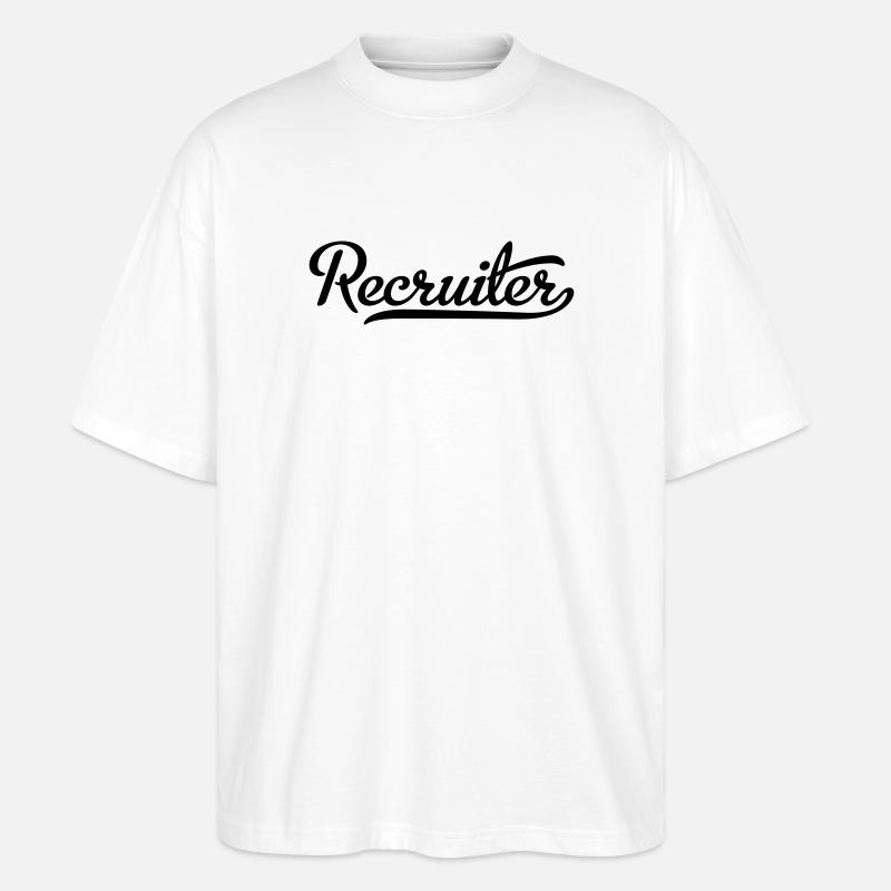 Recruteur - T-shirt bio Blaster 2.0 coupe oversize Stanley/Stella Unisexe - blanc