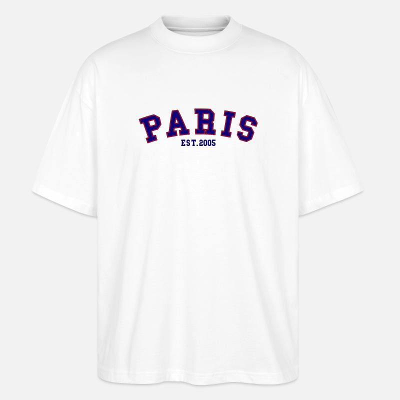 PARIS_EST_2005 - Stanley/Stella Oversized Unisex Bio T-Shirt Blaster 2.0 - Weiß