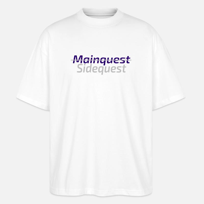 Sidequest Mode on - Stanley/Stella Oversized Unisex Bio T-Shirt Blaster 2.0 - Weiß