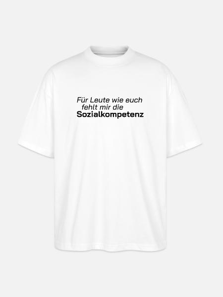 Social skills - Stanley/Stella Oversized Unisex Organic T-shirt Blaster 2.0 - white