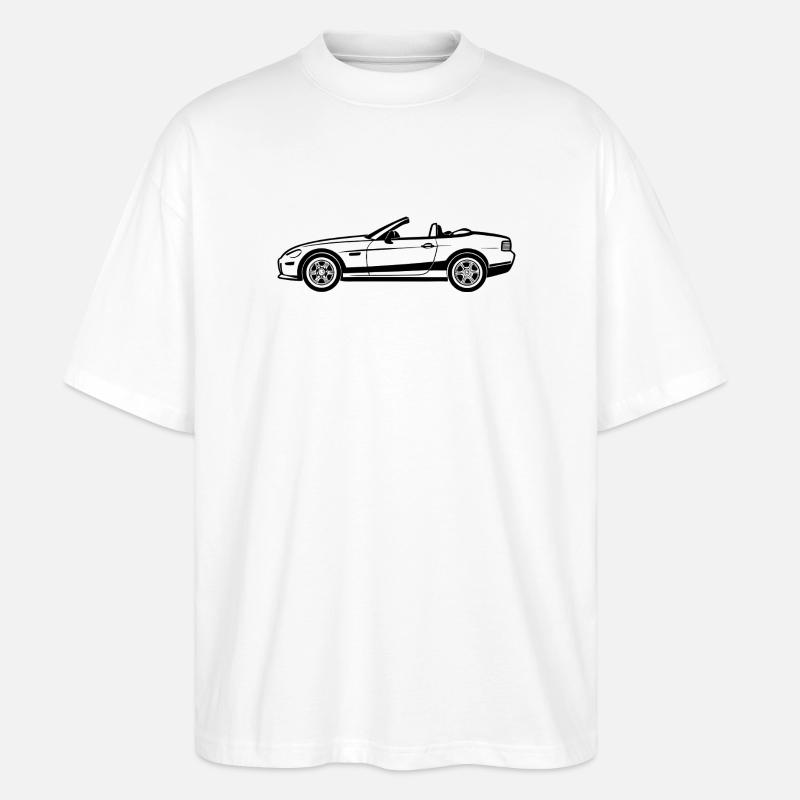 Voiture décapotable - T-shirt bio Blaster 2.0 coupe oversize Stanley/Stella Unisexe - blanc