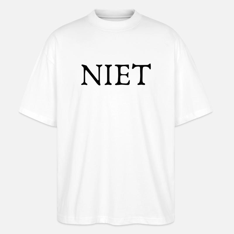 NIET - Stanley/Stella Oversized Unisex Bio T-Shirt Blaster 2.0 - Weiß
