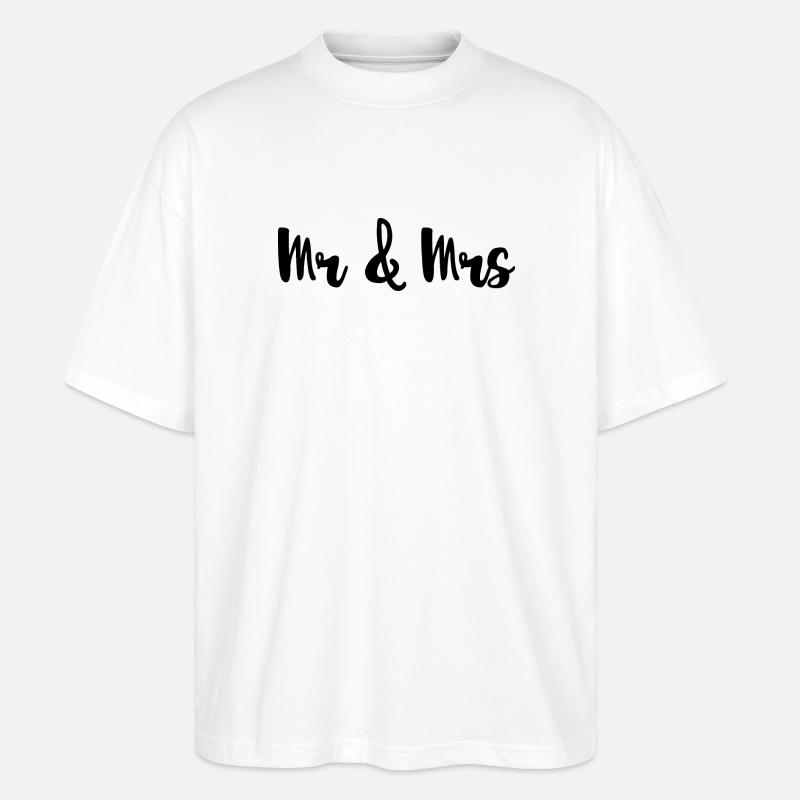 Mr & Mrs Design pour les mariages - T-shirt bio Blaster 2.0 coupe oversize Stanley/Stella Unisexe - blanc