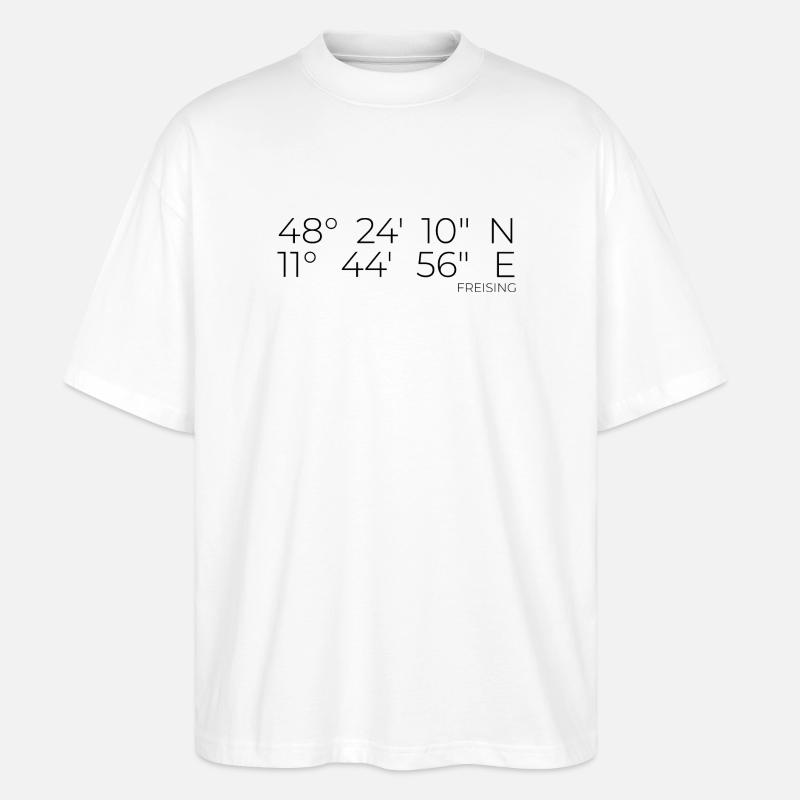 Coordinates Freising - Stanley/Stella Oversized Unisex Organic T-shirt Blaster 2.0 - white
