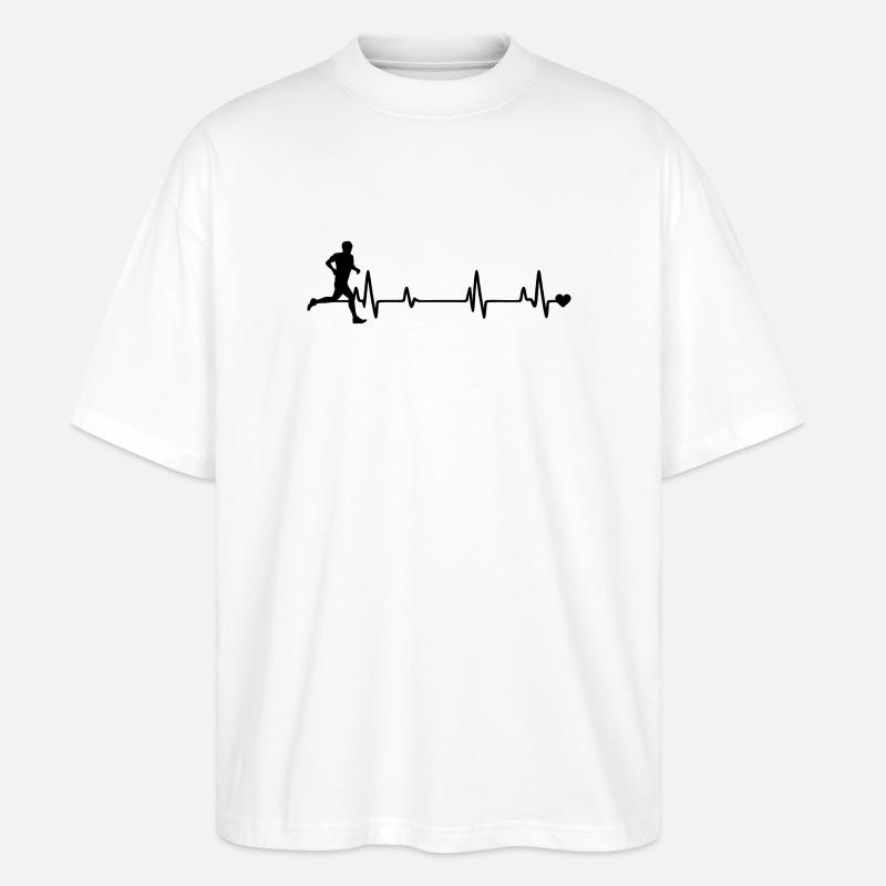 Läufer - Stanley/Stella Oversized Unisex Bio T-Shirt Blaster 2.0 - Weiß