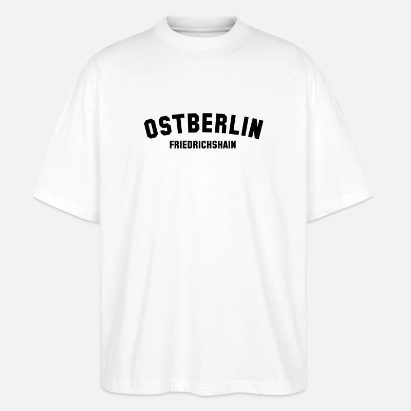 FRIEDRICHSHAIN - Stanley/Stella Oversized Unisex Bio T-Shirt Blaster 2.0 - Weiß