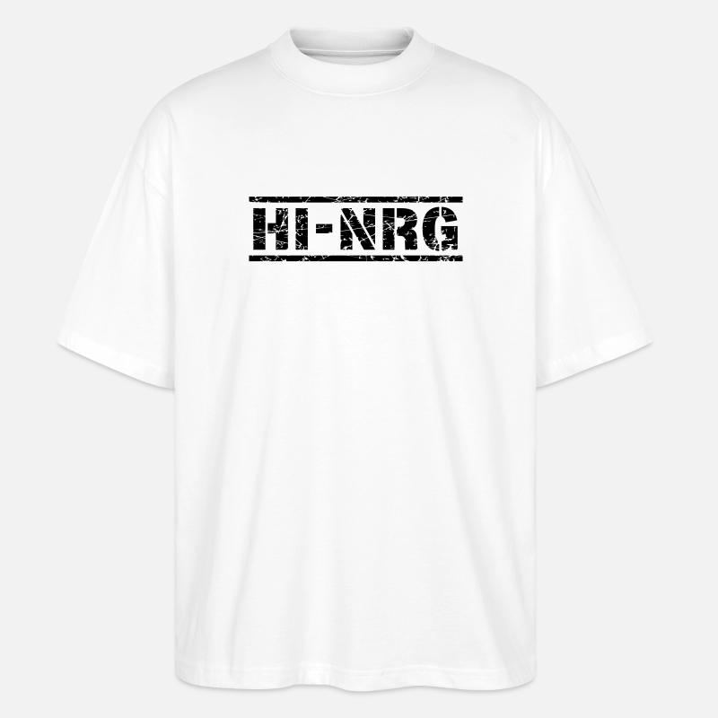 HI NRG - Stanley/Stella Oversized Unisex Bio T-Shirt Blaster 2.0 - Weiß
