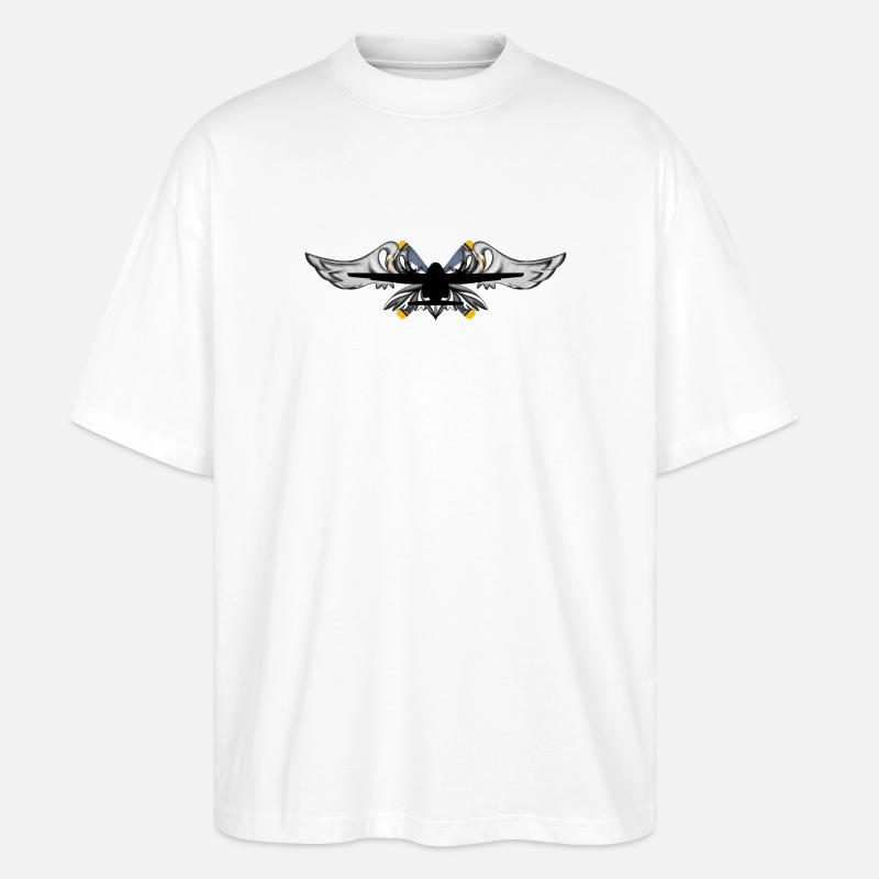 C-160 Transall - Stanley/Stella Oversized Unisex Bio T-Shirt Blaster 2.0 - Weiß