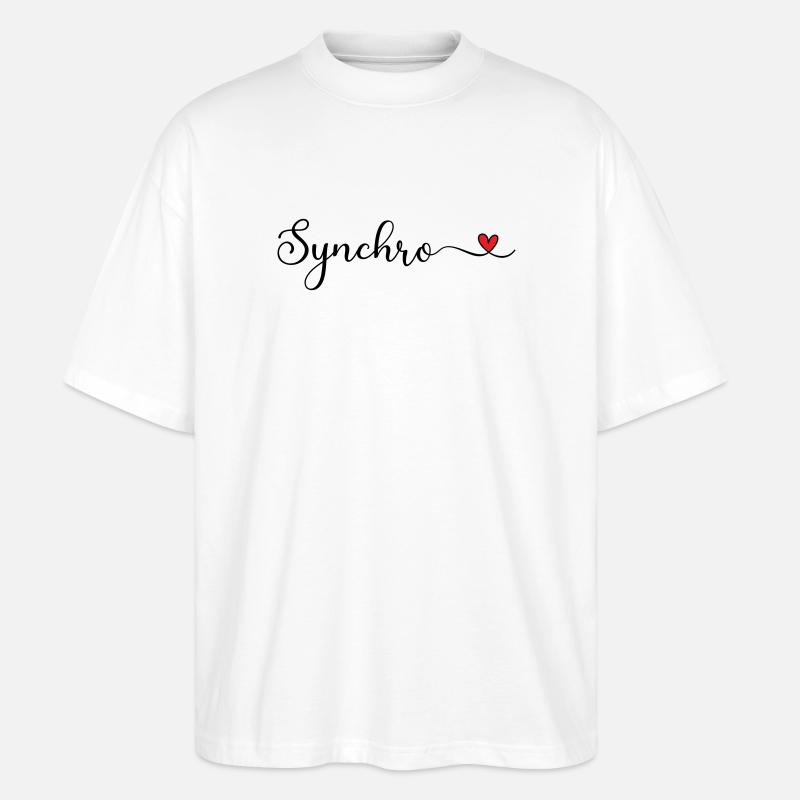 Nage synchronisée - T-shirt bio Blaster 2.0 coupe oversize Stanley/Stella Unisexe - blanc