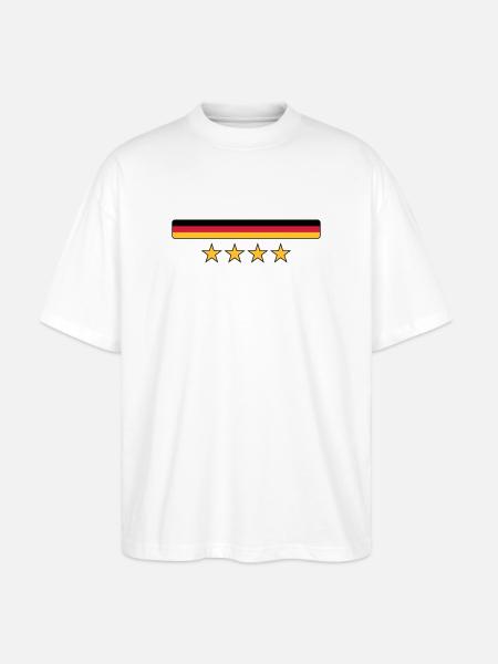 Deutschland - Stanley/Stella Oversized Unisex Organic T-shirt Blaster 2.0 - white
